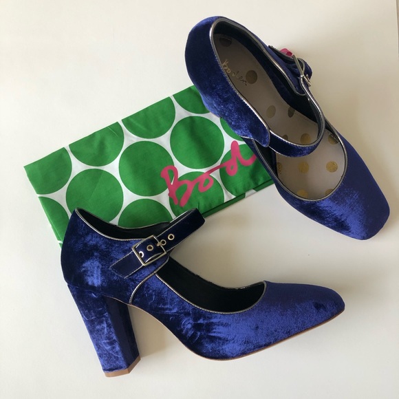 royal blue mary jane heels